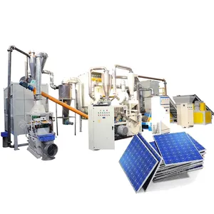 Ligne de production de machine de recyclage de panneau solaire de rebut de prix usine usine usine usine de recyclage de panneaux solaires en Chine
