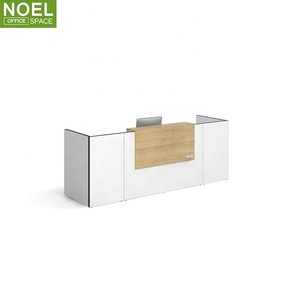 Fabricación <span class=keywords><strong>profesional</strong></span> SC blanco MFC Recepción de oficina Escritorio - Product Image 1