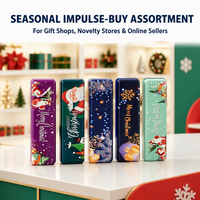Jouet Squishy Barre de Beurre de Noël en PU à Remontée Lente, Anti-stress, à Presser, Sensoriel, Doux, pour Adultes, Vente en Gros, 3 Tailles