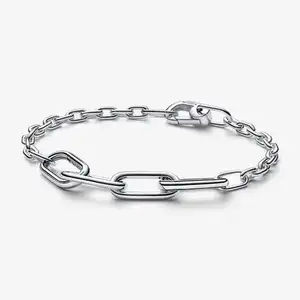 Luxe 925 Sterling Zilveren Microfoon En Min Bedelarmband Dames Pan Hanger Diy Designer Sieraden