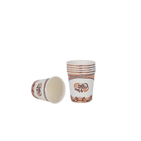 Gobelets jetables à paroi simple en papier couché écologique avec logo personnalisé, 8oz, 16oz, 12oz, pour les fêtes