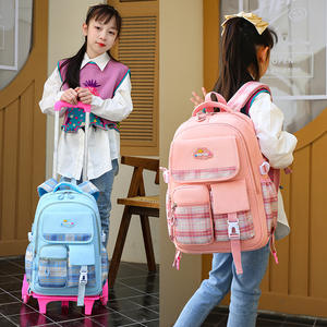 Pour Amazon vente en gros transfrontalière nouveau cartable à roulettes de grande capacité pour les étudiantes 1-3-6 <span class=keywords><strong>Primar</strong></span> - Product Image 2