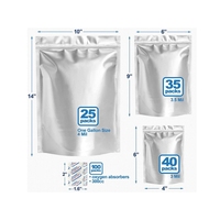 Sachet Doypack Multifonctionnel en Film Aluminisé, Emballage Alimentaire, Anti-Lumière, Anti-Odeur, Résistant aux Chocs, Fermeture Éclair Supérieure