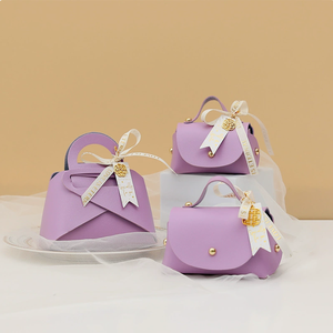 Hot-selling Ins-style New Wedding <b>Sweet</b> <b>Box</b> Empty <b>Box</b> with Creative European-style <b>Sweet</b> Bag Hand-held Leather Wedding Candy <b>Box</b> - Product Image 6
