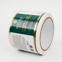 Étiquettes adhésives personnalisées en rouleau, imperméables, pour bouteilles de shampoing, autocollants cosmétiques, papier, logo, emballage, autocollant en vinyle