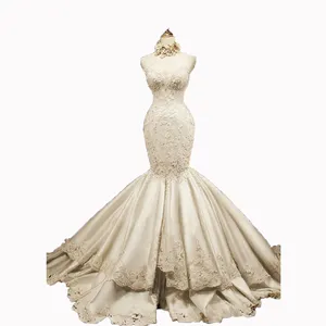 Tube top bridal gown sexy mermaid wedding dress luxury diamond wedding dress