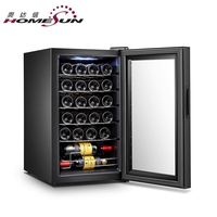 JC-70 meilleurs mini réfrigérateurs inoxydables noirs électriques de refroidisseur de vin pour la maison