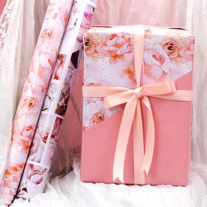 Factory Valentine Disposable Coated Double-Sided Printed Gift Wrapping <b>Paper</b> <b>Roll</b> 43x300cm - Product Image 3