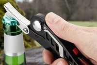 Pince multifonction industrielle 13-en-1 en acier inoxydable pour bricolage, EDC, allume-feu, tournevis, ouvre-bouteille, lame de scie, couteau, camping et extérieur