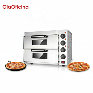 Horno Eléctrico Comercial de Doble Piso para Pizza con Temporizador, Totalmente de Acero Inoxidable, de Alta Capacidad para Restaurantes con Gran Demanda - Product Image 1
