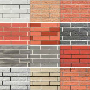 Peinture à l'argile modifiée, matériau MCM, rouge gris, décoration de façade, texture rustique, briques de <span class=keywords><strong>parement</strong></span> douces, construction de bâtiments - Product Image 6