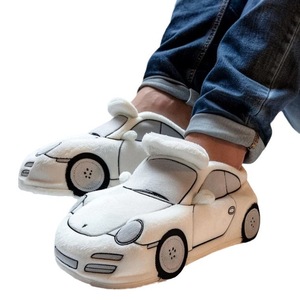 Racing <strong>Car</strong> Shape Plush Toy Closed Toe Anti-Slip Light Weight Winter Autumn <strong>Slipper</strong> Shoe - Product Image 5