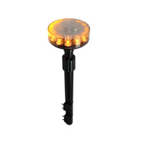 Nouveau bleu arrière LED moto balise 12V/24V clignotant pôle feu arrière matériau en aluminium pour la fabrication de rénovation