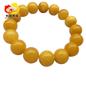 YZ Baltic Russia Natural Amber Stone Made Amber Jewelry Yellow Round Shape Design musulmano Imam Beads rosario di preghiera - Product Image 3