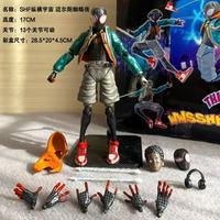 Figura de acción de Spider-Man de alta calidad, Miles Morales, de la película Spider-Man: Un Nuevo Universo, juguete de regalo con caja, figuras decorativas de escritorio.