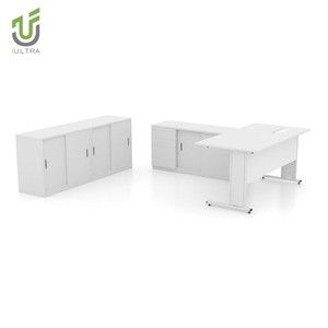 Table de formation moderne à plateau rabattable, bureau de conférence pliant minimaliste avec panneau de modestie en métal perforé et pieds en T - Product Image 3