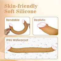 Vibrador de mano de doble cabeza con calefacción para mujeres Ylove, consolador con estimulación del punto G, impermeable IPX65, 20 velocidades, recargable por USB para
