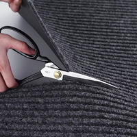 Tapis Matrex classique à rayures côtelées, fabriqué à la machine, surface moderne et résistante, pour couloir commercial, en polyester, antidérapant, épaisseur moyenne