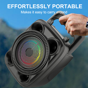 SING E ZQS8941X Altavoz Karaoke BT Recargable, Mini Altavoz Portátil para Actividades al Aire Libre, Reproductor de Audio <span class=keywords><strong>DJ</strong></span> - Product Image 3