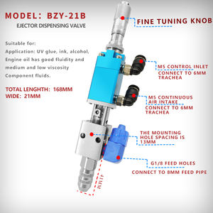 BZY-21B valvola di erogazione della colla di regolazione micrometro piccola valvola di erogazione per vari adesivi - Product Image 2