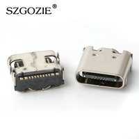 Connecteur usb femelle de Type c, 16P, carte horizontale, connecteur femelle de type C, 16 broches