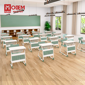 Escritorio Escolar MINYI LEO, Muebles Educativos, Mesa para Aula, Escritorio <span class=keywords><strong>de</strong></span> Estudio con Tablero <span class=keywords><strong>de</strong></span> Madera, Muebles para Estudiantes - Product Image 1