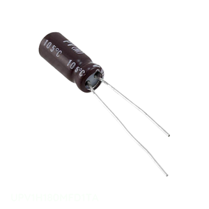 ตัวแทนจำหน่ายอย่างเป็นทางการ คาปาซิเตอร์อะลูมิเนียม 18UF 20% 50V แบบ Radial Through Hole รุ่น UPV1H180MFD1TA 18 ยูเอฟ - Product Image 1