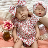 Poupée Reborn Bébé Nouveau-né Non Peinte 18'' en Silicone Souple Réaliste, Corps Flexible à Peindre Soi-même pour Artistes Photo