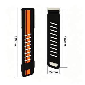 Bracelet de montre sport en silicone bicolore, bracelet de remplacement pour Whoop 5.0 / Whoop MG - Product Image 3