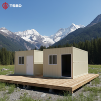Installation facile, maisons préfabriquées pliables de 20 pieds, maisons pliables compactes, maisons conteneurs pliables