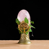 Longfei Fournitures Wiccan : Pierre roulée en cristal naturel, cloche en cristal artisanale, Arbre de Vie, flacon de parfum créatif fait main