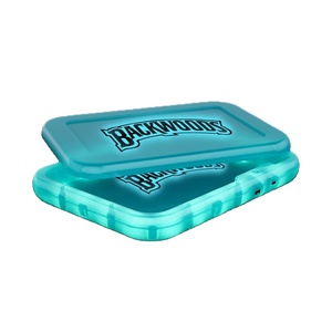 Custom logo factory price Runtz Backwoods Glow Rolling Tray Voice Sensitive light up led rolling tray LED tray with Lid