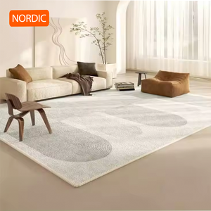Thảm trải sàn in nylon phong cách hiện đại, thiết kế tùy chỉnh, bán buôn nhà máy, chất liệu chống trơn, kích thước lớn, phong cách Bắc Âu, thích hợp cho phòng khách và phòng ngủ - Product Image 2