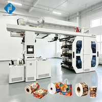 Machine d'impression flexographique à engrenages planétaires contrôlée par écran tactile PLC pour une utilisation facile et une mise en place rapide