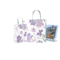 Sac en papier kraft recyclable avec poignée en papier sérigraphié, emballage cadeau de style classique pour bougie, artisanat, petits bijoux, traiteur
