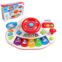 Jouets musicaux pour bébé, jouet volant avec son de feux de circulation, jouet d'apprentissage pour le temps sur le ventre, jouet de développement pour nourrissons