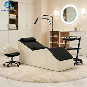 سرير تمديد الرموش المنحني ذو قدرة تحمل عالية، سرير تدليك للوجه والجمال، طاولة تجميل للاستخدام في صالونات التجميل - Product Image 1