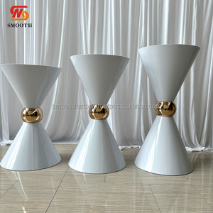 LEDA Nouveau design Socle de table en métal noir pour gâteau de mariage, idéal pour les événements et la décoration de fêtes - Product Image 3