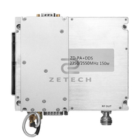 Penguat RF Alarm temperatur sumber DDS 150W 2.35-2.55GHz desain terakhir untuk modul penguat daya 5G