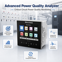 Analyseur de qualité d'énergie harmonique 63e harmonique, compteur triphasé 72 mm classe 0.2 TFT avec Modbus TCP