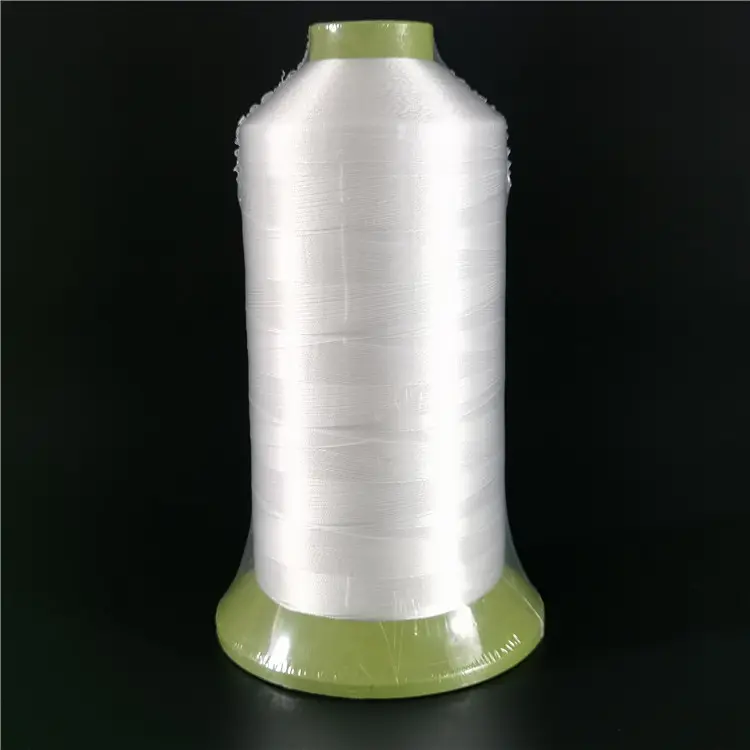 Shuyuan üretici yüksek kalite ham beyaz iplik % 100% Polyester Fdy dikiş yüksek mukavemetli iplik iplik