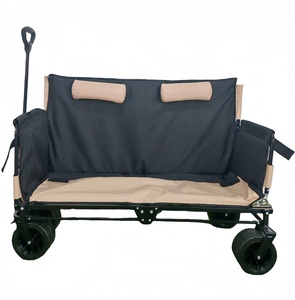 Chariot de canapé-<span class=keywords><strong>lit</strong></span> multifonctionnel pliable <span class=keywords><strong>2</strong></span> <span class=keywords><strong>places</strong></span> 3-en-1 Chaise longue de plage pliante à LED à la main avec structure fermée - Product Image 4