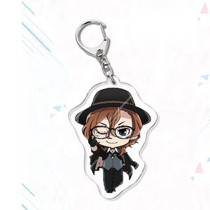 Porte-clés en acrylique transparent de style mignon <span class=keywords><strong>Bungo</strong></span> Stray Dogs, impression de haute qualité, pendentif de dessin animé japonais - Product Image 3