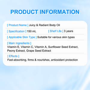 Olio Corpo 100% Naturale <span class=keywords><strong>e</strong></span> Biologico per la Cura della Pelle, Idratante, Illuminante, Levigante, Rassodante, con Vitamina C ed <span class=keywords><strong>E</strong></span> - Product Image 6