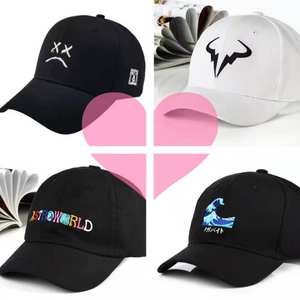 Femmes Hommes Été Papa Chapeau Broderie Casquette Baseball Visage Triste Blanc Noir Chapeau Golf Casquette Hip Hop Snapback - Product Image 6