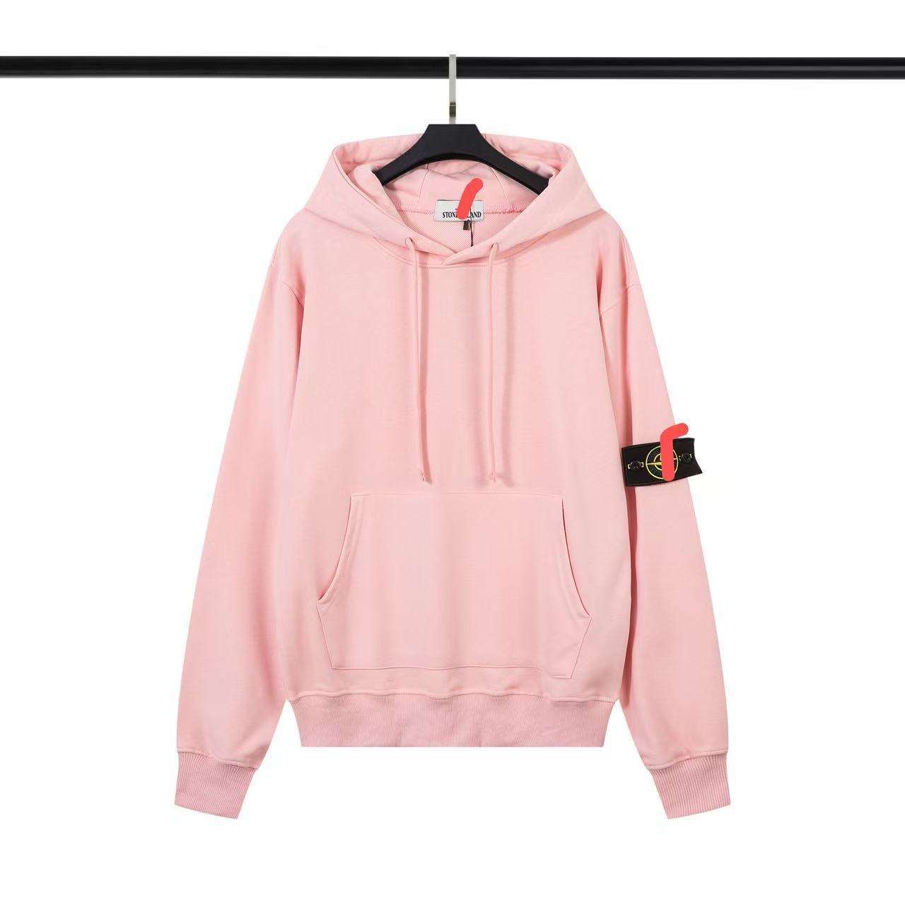 Pull à capuche rose