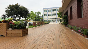 Co-Extrusion Terrasse extérieure <span class=keywords><strong>Prix</strong></span> d'usine <span class=keywords><strong>Grain</strong></span> de bois Terrasse Patio Revêtement de sol Panneaux de terrasse Terrasse de jardin - Product Image 5