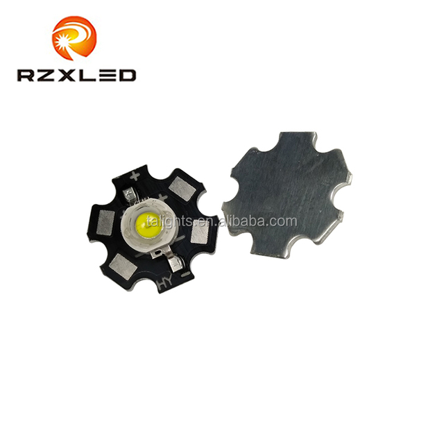 High Power LED Diode 3W  Warm White2700K With 20MM Heatsink PCB Star