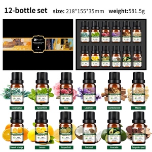 Ensemble d'huiles essentielles premium 100% pures et naturelles, kit d'huiles essentielles d'aromathérapie pour diffuseur, soin de la peau, massage - Product Image 2