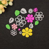 Matrices de découpe pour scrapbooking, motifs floraux et feuilles, en acier au carbone, gravure chimique, pour gaufrage et découpe artisanale de cartes